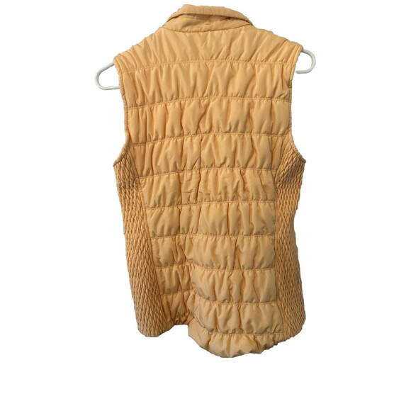 NWT Christopher & Banks Puffer Vest Zip Women PM Petite Pockets Quilted Yellow - Picture 9 of 9